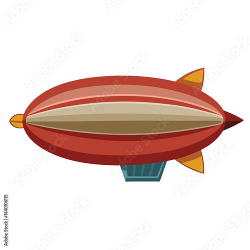 Blimp set icon isolated on white background