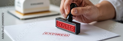 Document stamped expired with a red stamp
