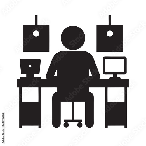 Software developer typing code focused at desk