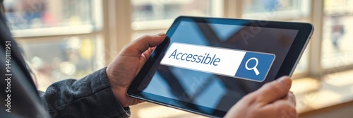 Digital device displaying accessible search function.