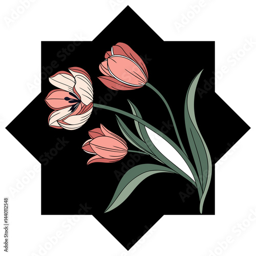 Tulip Flower Vector Image