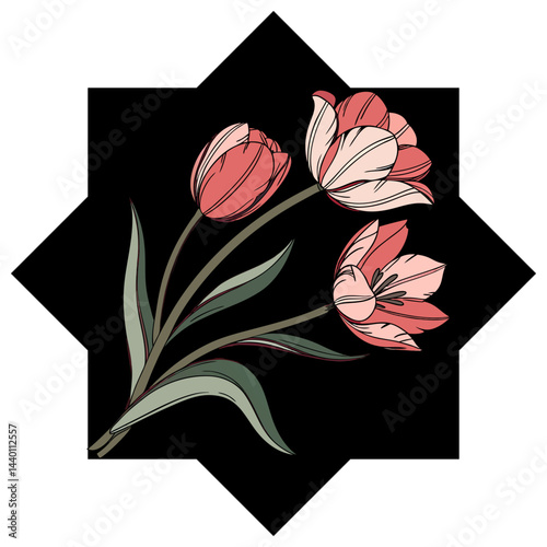 Tulip Flower Vector Image
