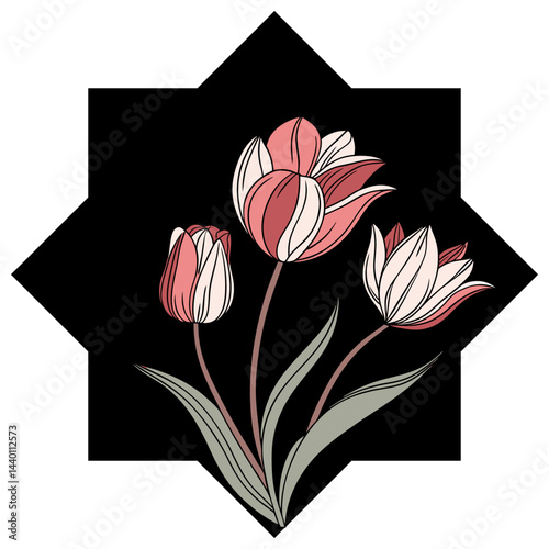 Tulip Flower Vector Image