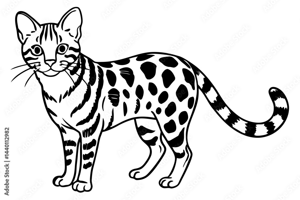 Obraz premium Fine Line Margay