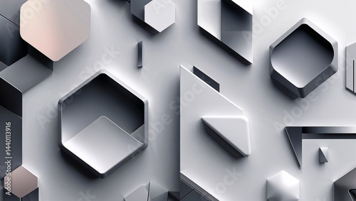 Seamless backgrounds using geometric shapes like hexagons, triangles, and lines in modern and minimal styles.