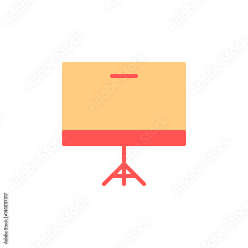 Colorful Stationery Icon Representing Organized Office Workspace with Notepad, Pen, and Paper Products for Creative Planning and Documentation