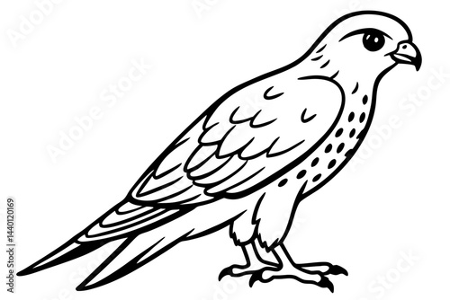 Flying Kestrel Vector