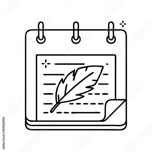 literary festival icon, literary festival line art - simple line art of literary festival, perfect for literary festival logos and icons