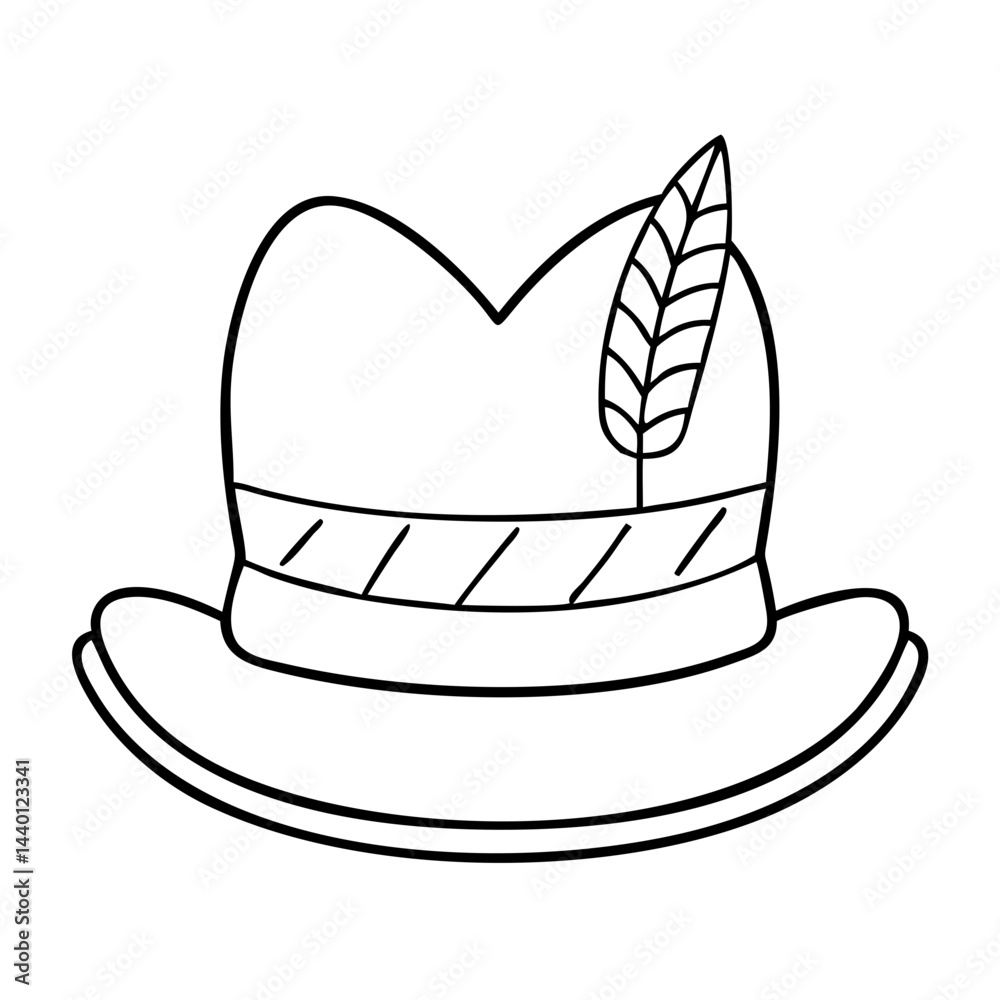 oktoberfest cap icon, oktoberfest cap line art - simple line art of oktoberfest cap, perfect for oktoberfest cap logos and icons oktoberfest cap icon, oktoberfest cap line art - simple line art of oktoberfest cap, perfect for oktoberfest cap logos and icons