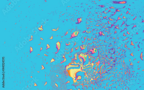 Abstract colorful gradient background - small curvy things.