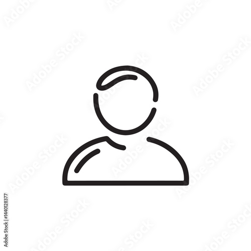 User Icon Isolated Vector on White Background