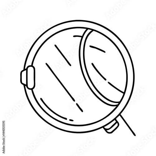 reflector icon, reflector line art - simple line art of reflector, perfect for reflector logos and icons