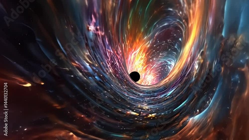 Vibrant cosmic wormhole a journey through space and time exploration