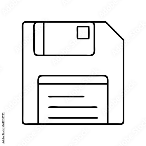 save floppy disk icon, save floppy disk line art - simple line art of save floppy disk, perfect for save floppy disk logos and icons
