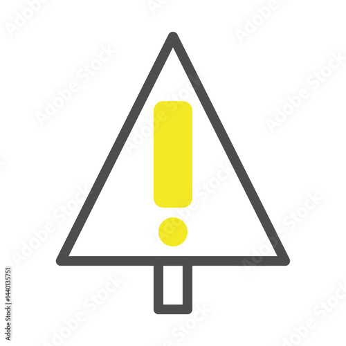 Warning symbol, triangular alert sign with exclamation point for attention