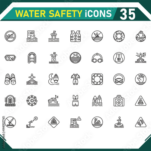 Water Safety Icons
