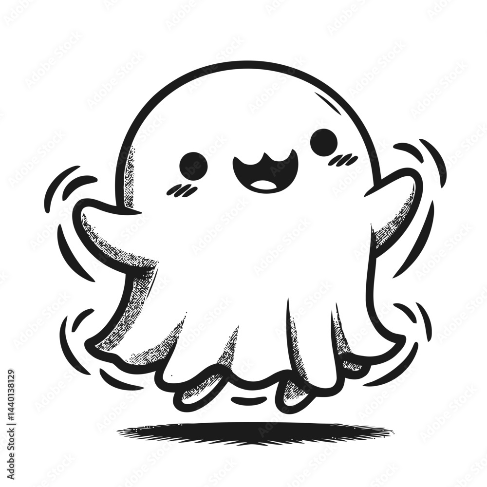 Funny chibi ghosts entertaining with their dance routines, ideal for cheerful Halloween decor and vibrant festive artwork. Funny chibi ghosts entertaining with their dance routines, ideal for cheerful Halloween decor and vibrant festive artwork.
