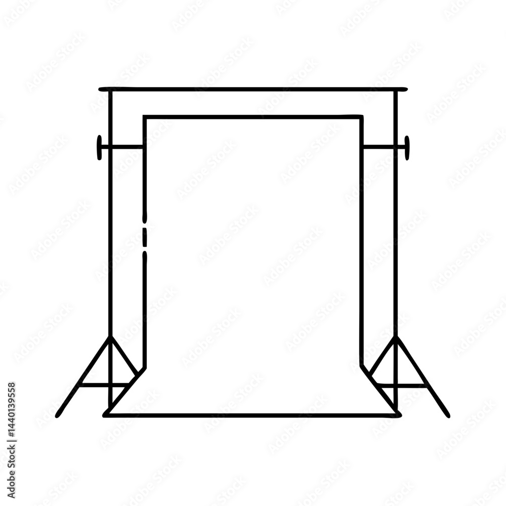 studio backdrop icon, studio backdrop line art - simple line art of studio backdrop, perfect for studio backdrop logos and icons studio backdrop icon, studio backdrop line art - simple line art of studio backdrop, perfect for studio backdrop logos and icons