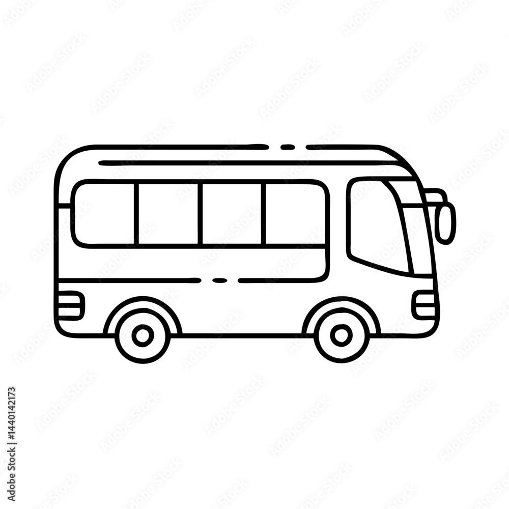 tour bus icon, tour bus line art - simple line art of tour bus, perfect for tour bus logos and icons tour bus icon, tour bus line art - simple line art of tour bus, perfect for tour bus logos and icons