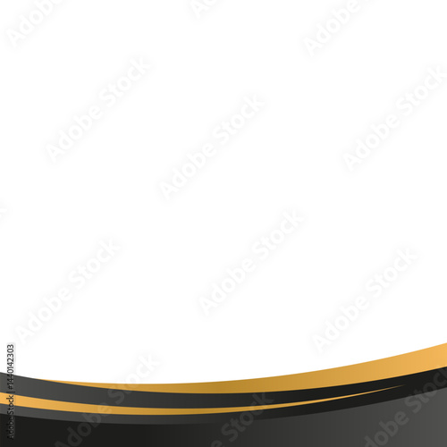 Elegant Wave Footer