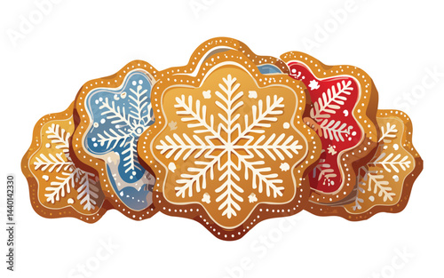 gingerbread cookies - vector illustration