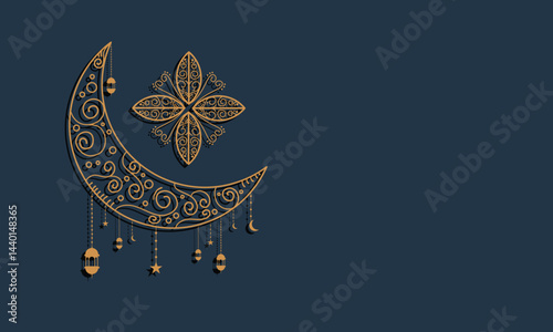 ramadan kareem background banner vector set with luxury ornament ramadan eid mubarak background