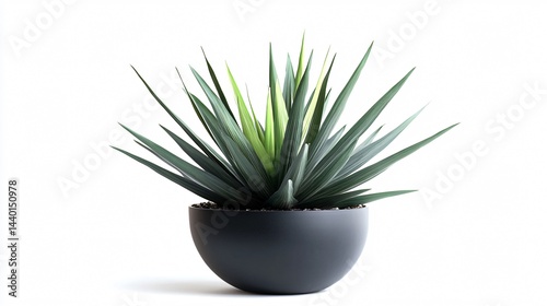 Stunning Yucca Plant with Sharp Swordlike Leaves in Dramatic Lighting