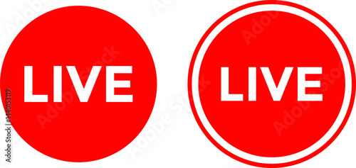 Live Streaming and Broadcast Icons – Online Video and Real-Time Streaming Symbols