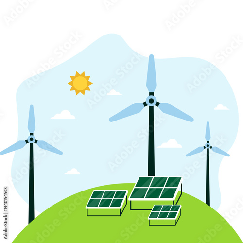 Renewable Energy Illustration
