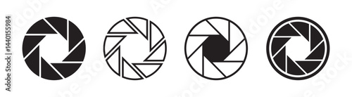 Set Camera lens signs 
