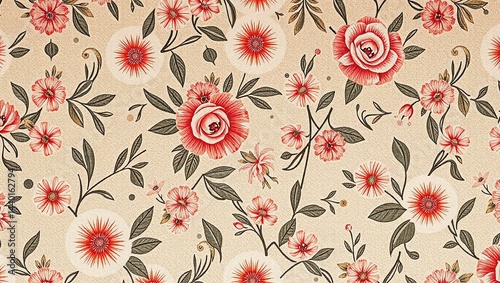 Textured Floral Wallpaper - Packaging Design Inspiration, Ideal for Product Wraps