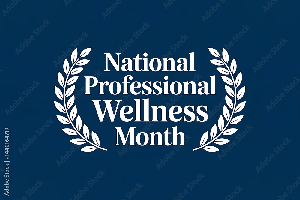 Obraz premium Celebrate National Professional Wellness Month: A time for prioritizing mental and physical health self care and well