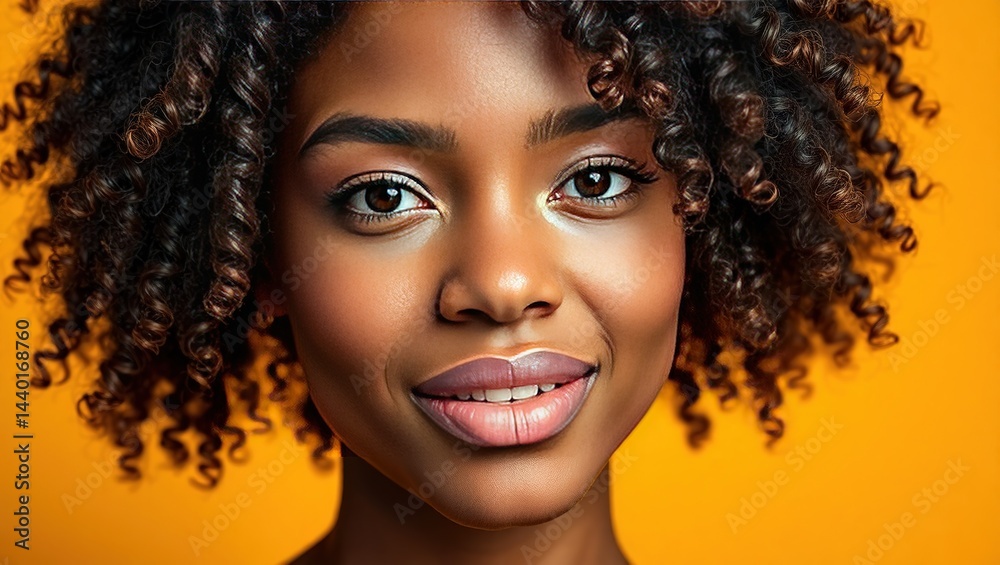 Bold Afro Texture with Vibrant Hues, Natural Beauty, Style Concept