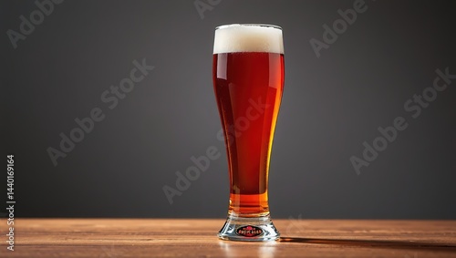 Obraz na płótnie Amber Ale in a Full Glass, Ready to Enjoy w salonie