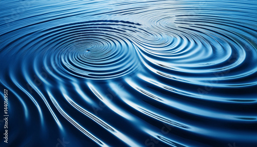 mesmerizing looping blue water surface with rippling patterns