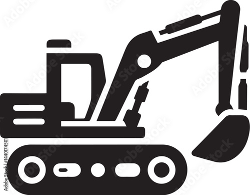 Excavator logo vector