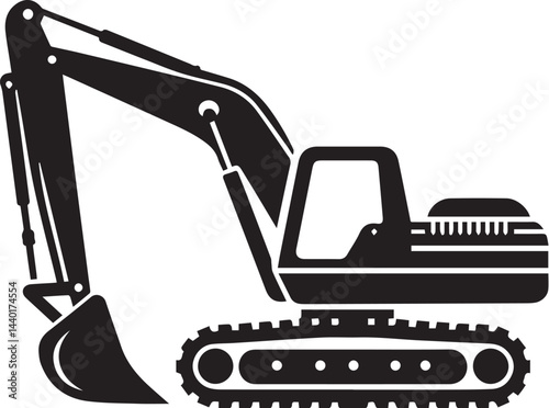 Excavator logo vector