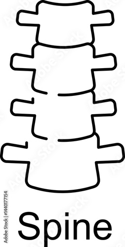 Spine Icon. Vector Design