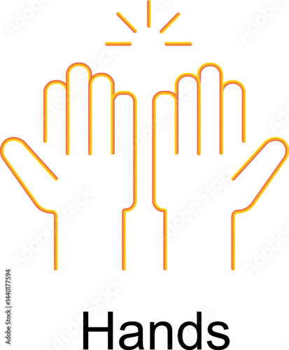 Hands Icon. Vector Design