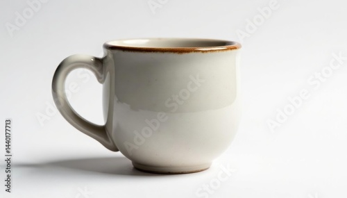 Wallpaper Mural Large ceramic mug, slightly angled, pure white backdrop , blank, product photo, high resolution Torontodigital.ca