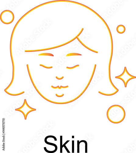 Skin Icon. Vector Design