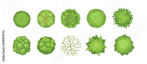 Tree crowns set