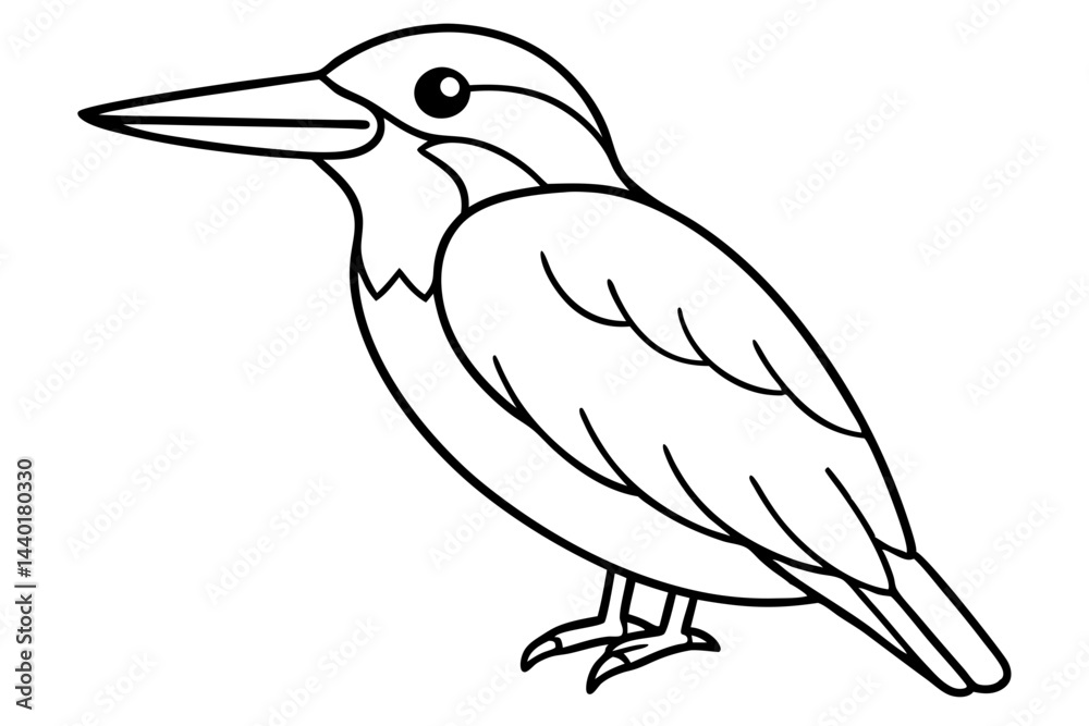 Obraz premium Kingfisher Elegance