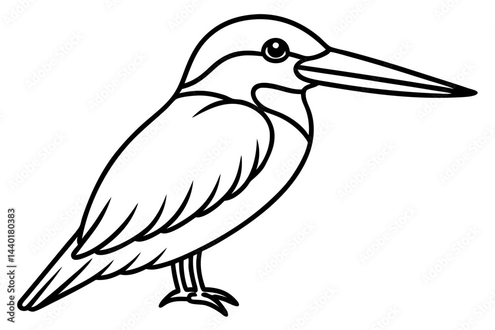 Fototapeta premium Kingfisher Elegance