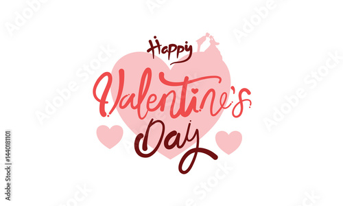 Wonderful Valentines Day Vector Background Design with Artistic Floral Arrangement and Heart Frames