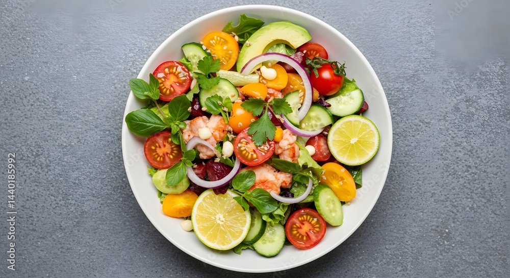 Fresh summer salad with avocado tomato and lime recipe Fresh summer salad with avocado tomato and lime recipe