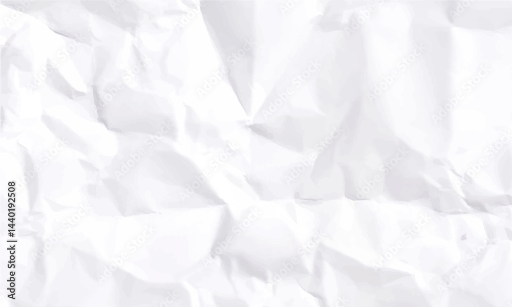 Fototapeta premium Paper texture Crumpled White. Grunge wrinkled white color paper textured background. 