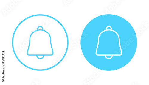Bell icon vector. Notification sign and symbol for web site design