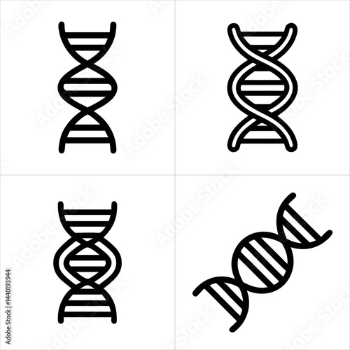 dna icon set
