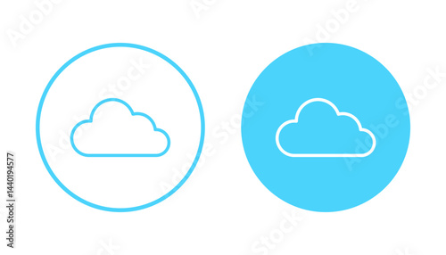 Cloud icon vector. cloud sign and symbol